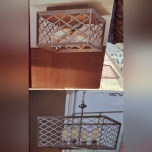 BNIB 2 Farmhouse Light fixtures Home Decorations Collections